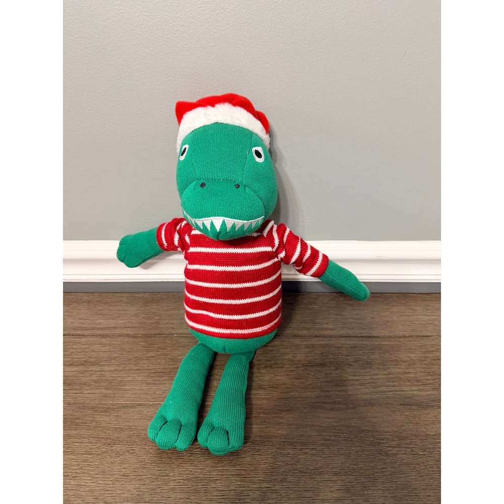 Novogratz Knit Christmas T-Rex Dinosaur Plush‎